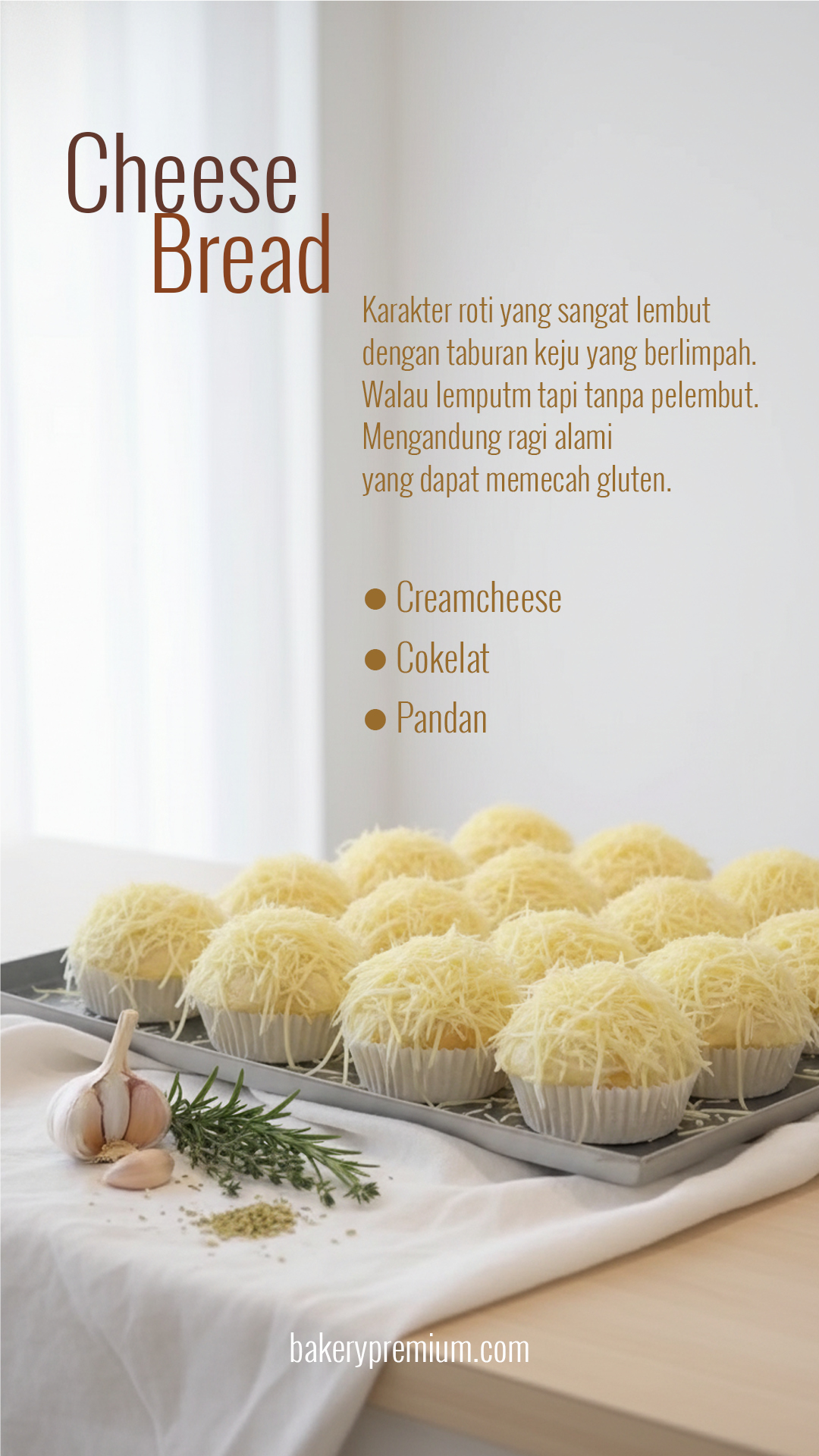 katalog roti kue sourdough pasta risol cake bunbun bakery premium24